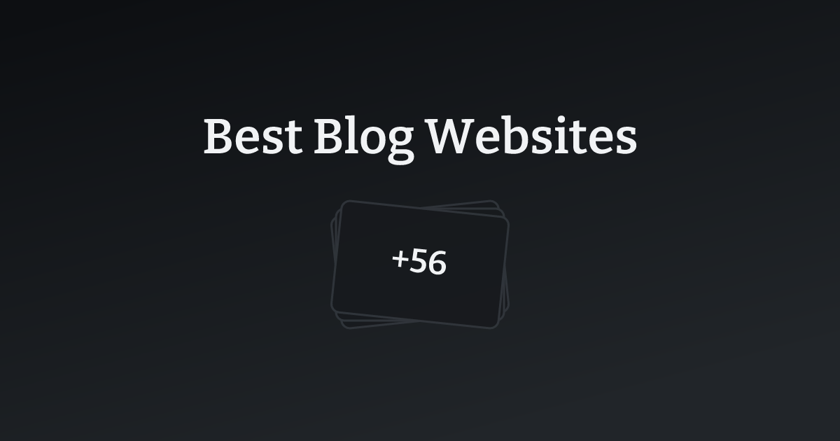 Best Blog Websites with count