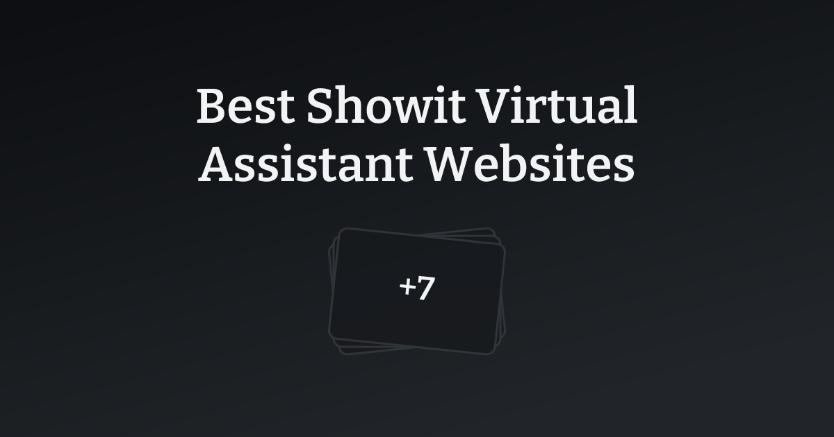 Best Showit Virtual Assistant Websites with count